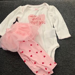 Baby girl Valentine’s Day Outfit